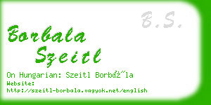 borbala szeitl business card